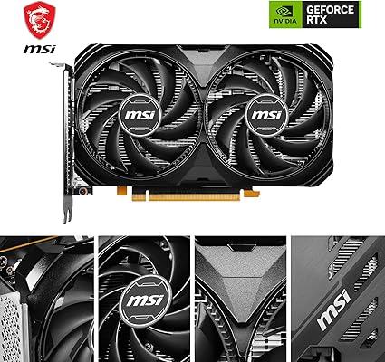 MSI GeForce RTX 4060 VENTUS 2X BLACK 8G OC 1